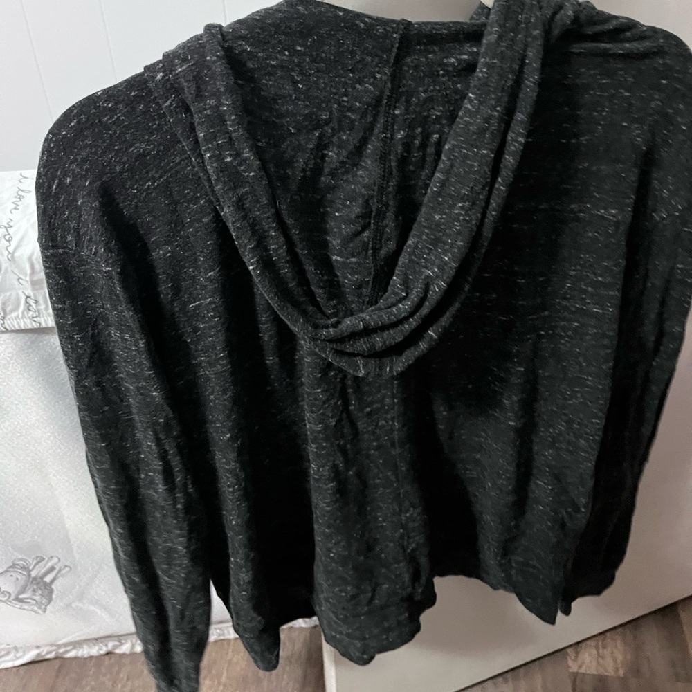 Nike Charcoal Hoodie with White Details - Picture 3 of 3